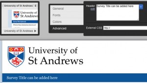 Simple use of title bar in St Andrews header